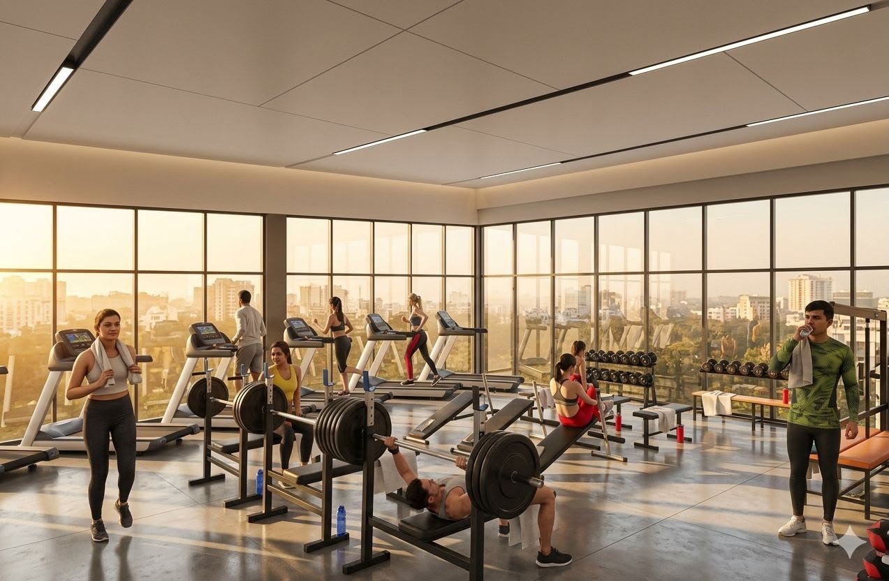 Residents’ gymnasium (artist’s impression)